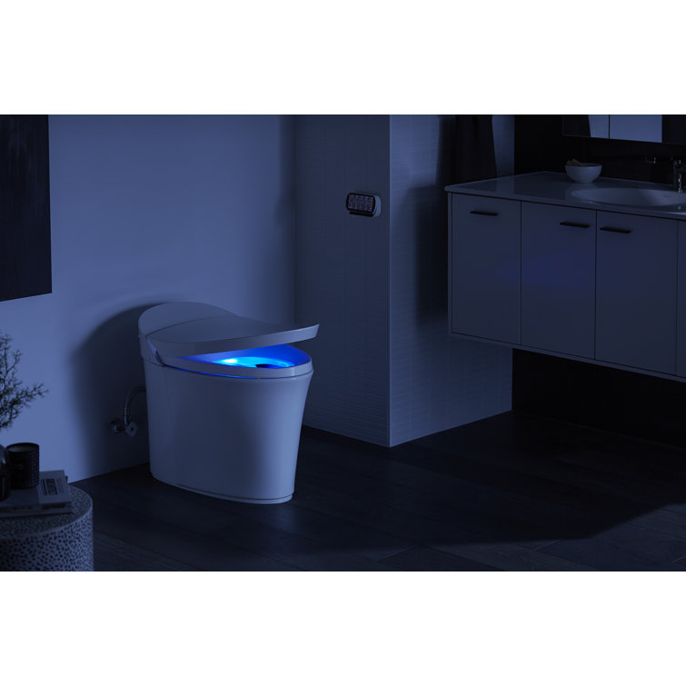 Elongated High-Efficiency Intelligent Toilet with Dual Flush and Heated Seat