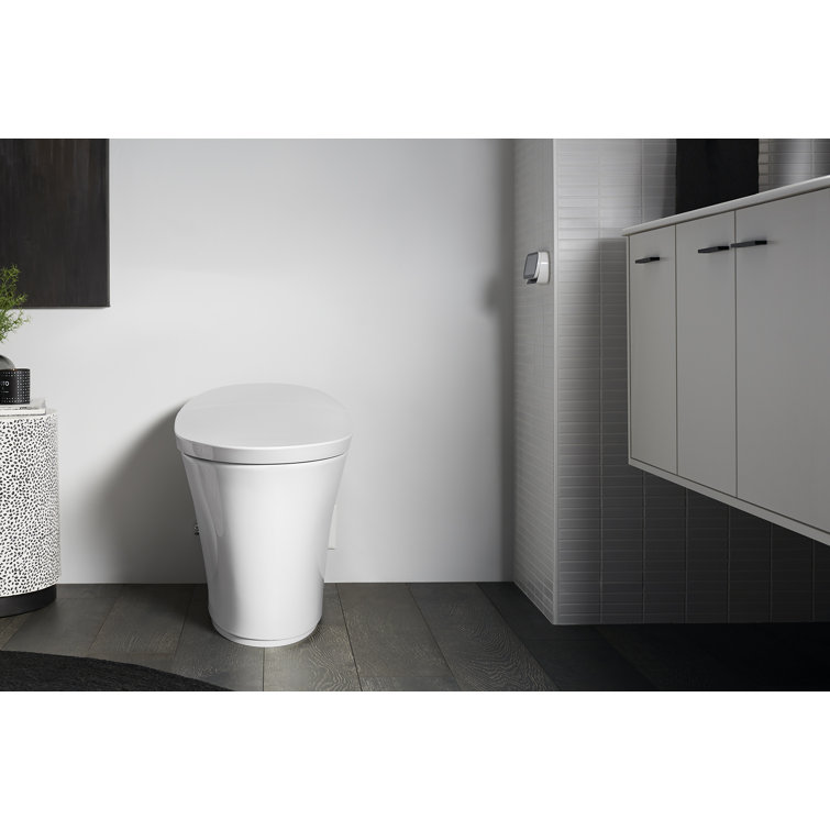 Elongated High-Efficiency Intelligent Toilet with Dual Flush and Heated Seat