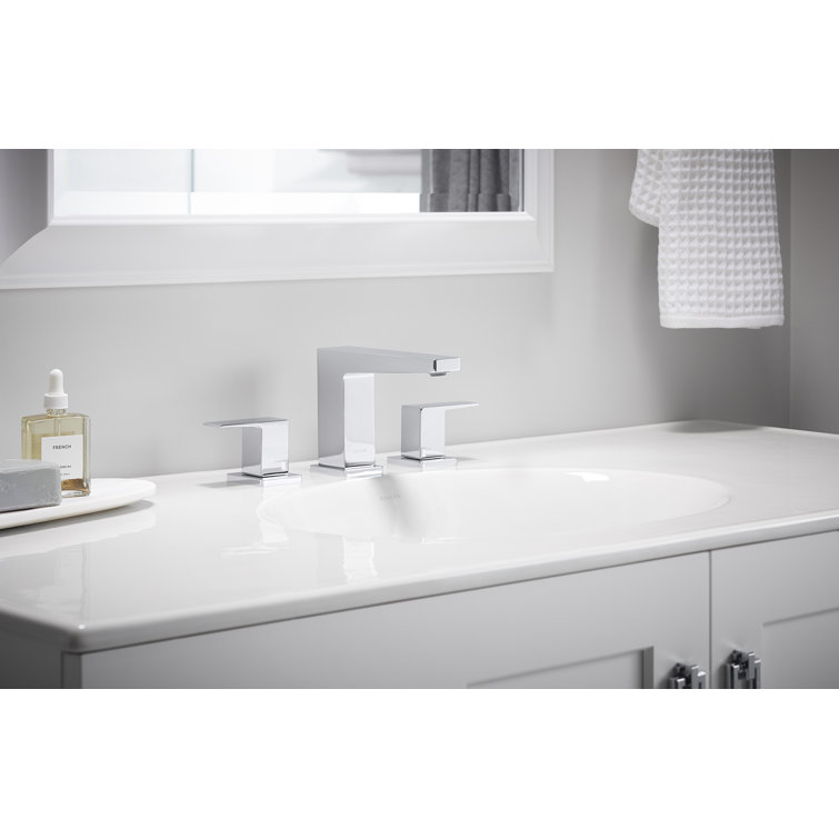 Honesty Polished Chrome 2-Lever Handle Widespread Bathroom Faucet