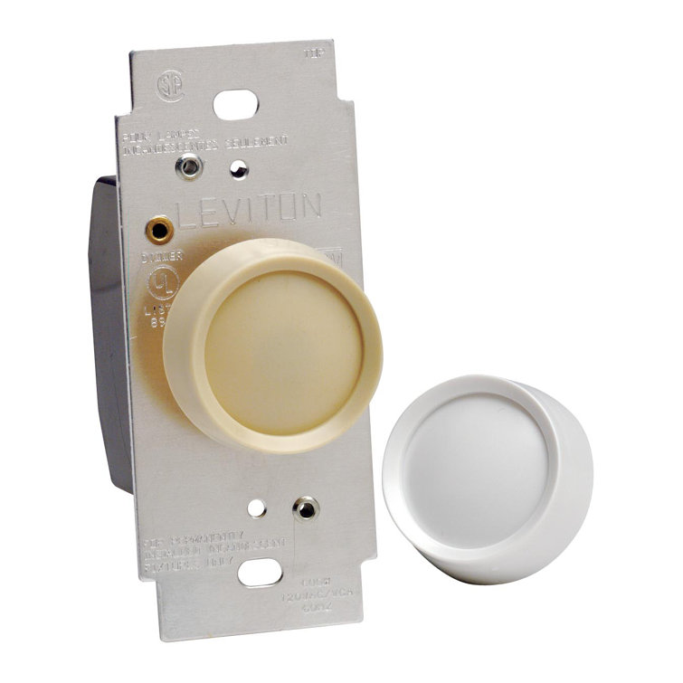 Leviton Light Almond and White Rotary Dimmer Knob