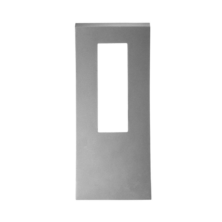 Elegant Curved Black LED Outdoor Sconce with White Diffuser Glass