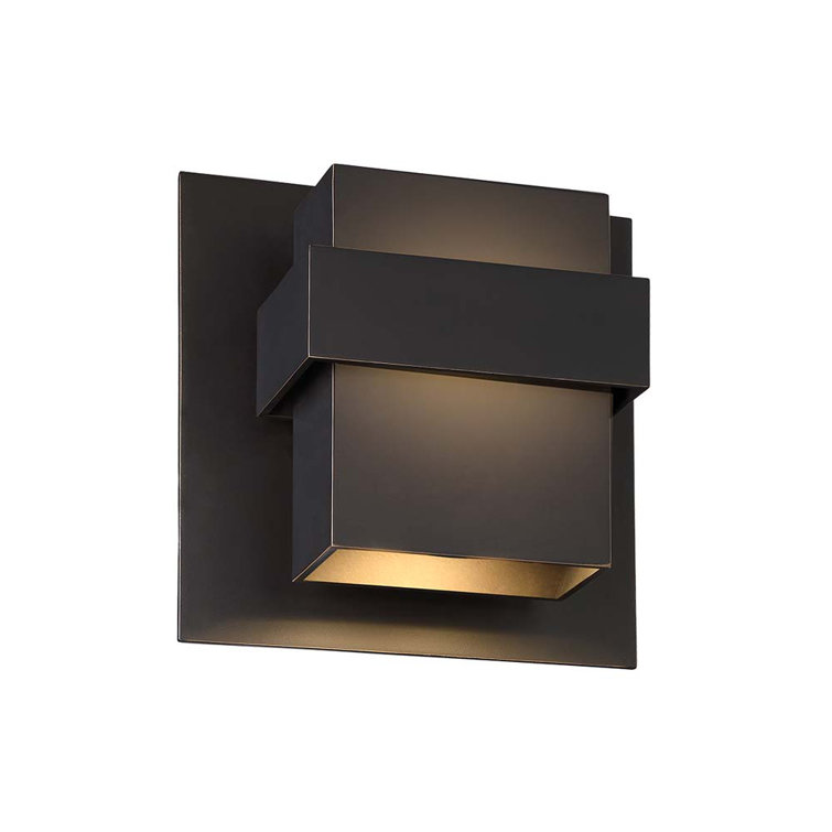 Pandora Bronze 11" LED Outdoor Wall Light with Clear Glass