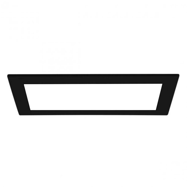 Precision Black Aluminum 10.75" LED Recessed Lighting Trim