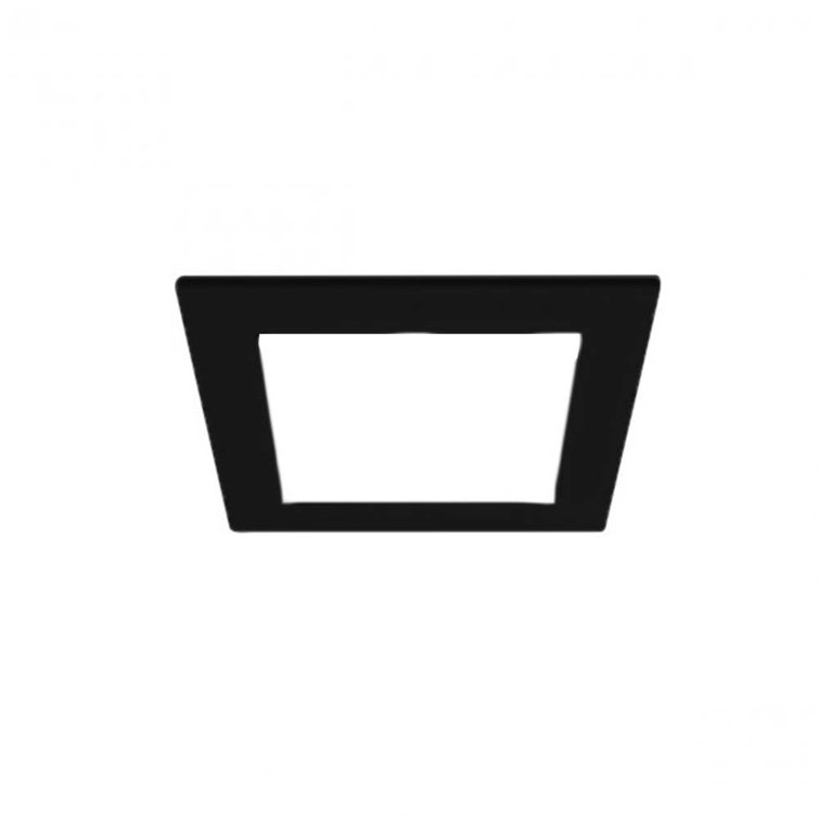 Precision 4" Black Aluminum LED Recessed Lighting Trim