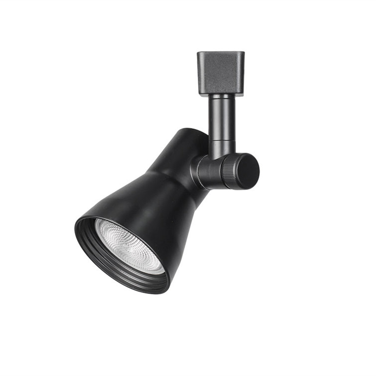 Minimalist Black Aluminum Line Voltage Track Head 4.5"