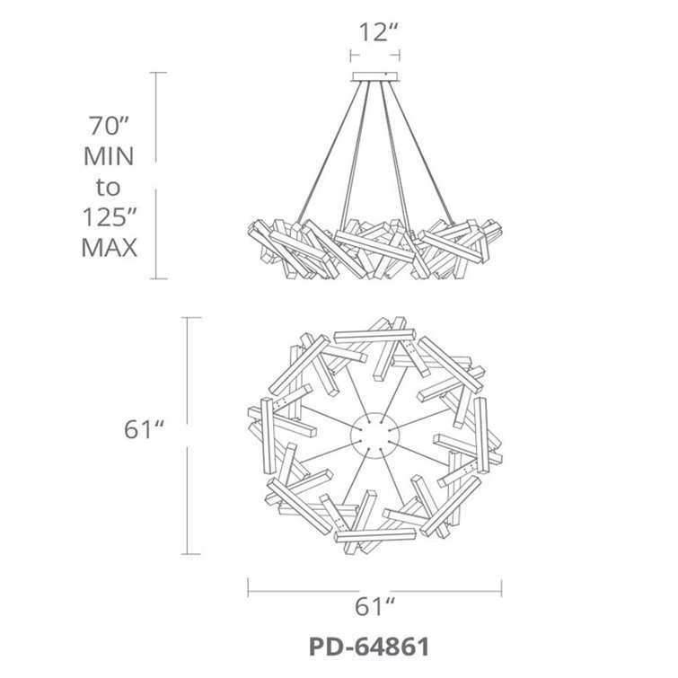 Elegance 31-Light Brushed Aluminum Crystal LED Chandelier