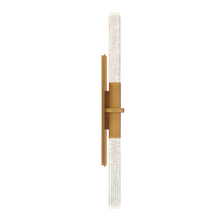 Cinema Luxe Aged Brass 2-Light LED Outdoor Wall Sconce