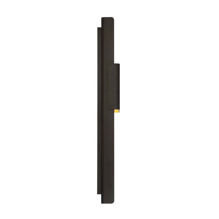 Tribeca Bronze Gold Leaf Dimmable LED Sconce with Sanded Glass