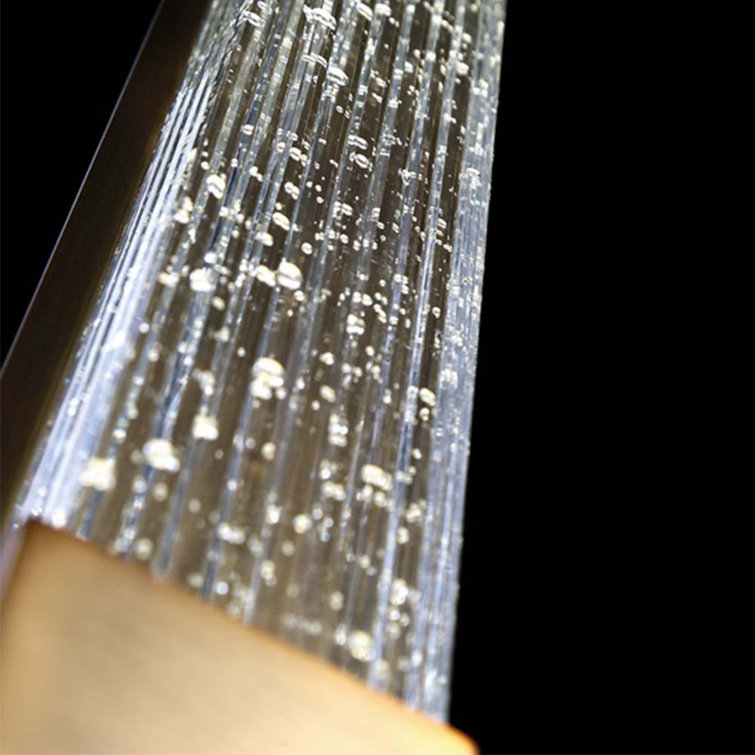 Aged Brass 14" LED Wall Sconce with Crystal Inset