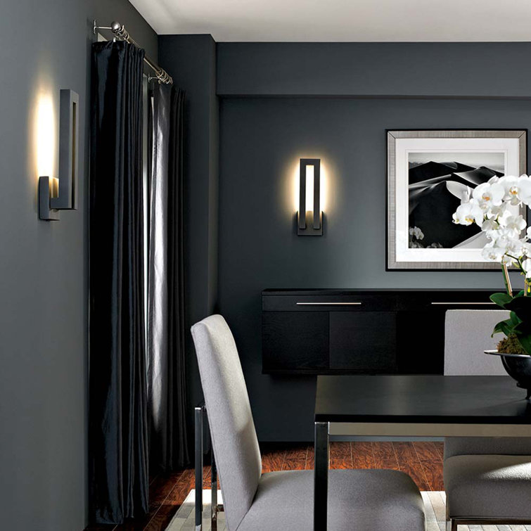 Bronze 22W LED Outdoor Wall Sconce with White Diffuser