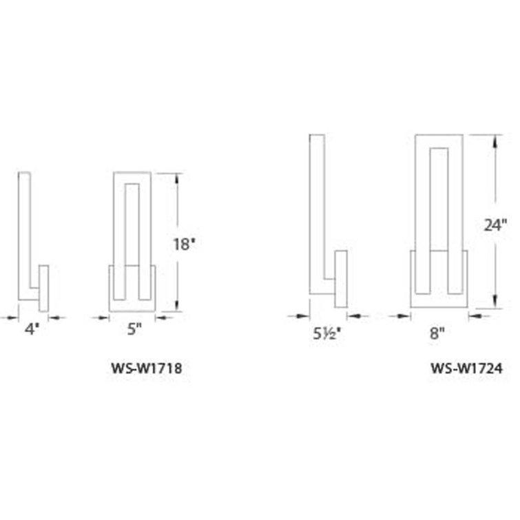 Forq 24" Black Aluminum LED Outdoor Wall Sconce with White Diffuser