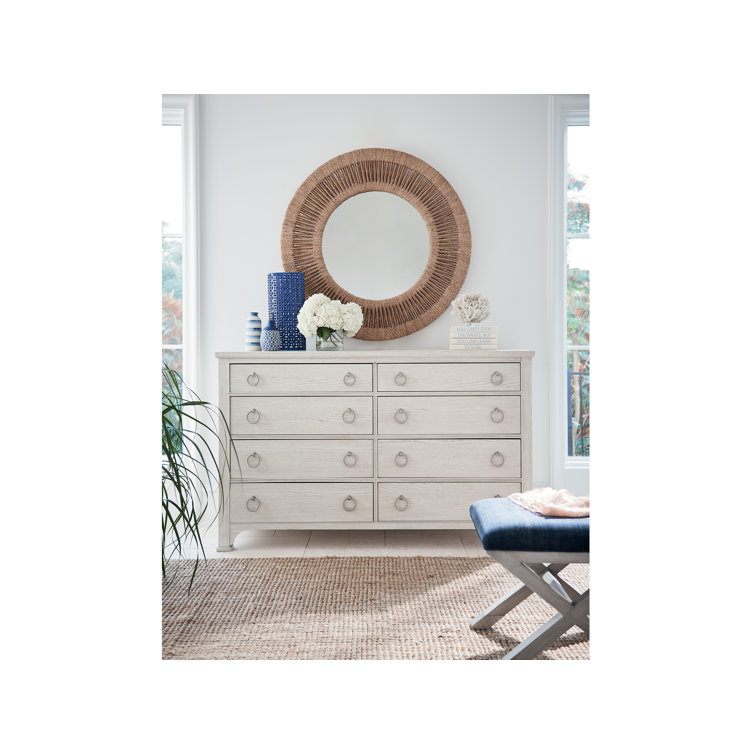 Coastal Escape Double Dresser with Dovetail Drawers in Beige