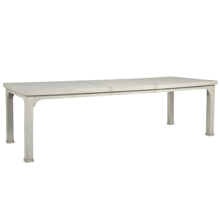 Coastal Cream Extendable Oak Dining Table, Seats Ten
