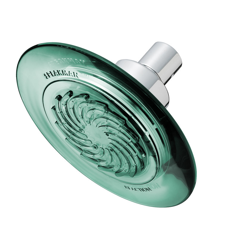Jade Green 6" Pulse Wall Mounted Shower Head