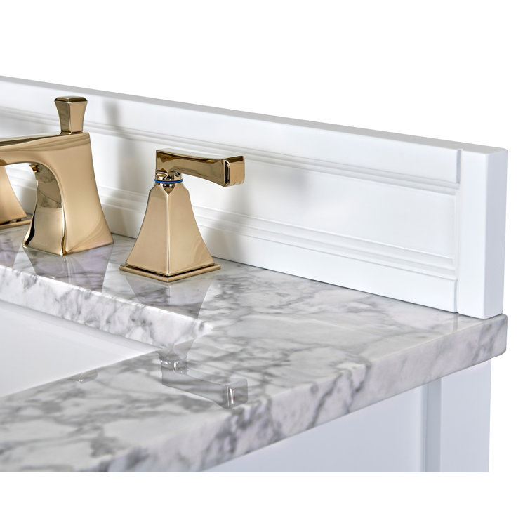 Adeline 60'' White Double Farmhouse Wood Vanity