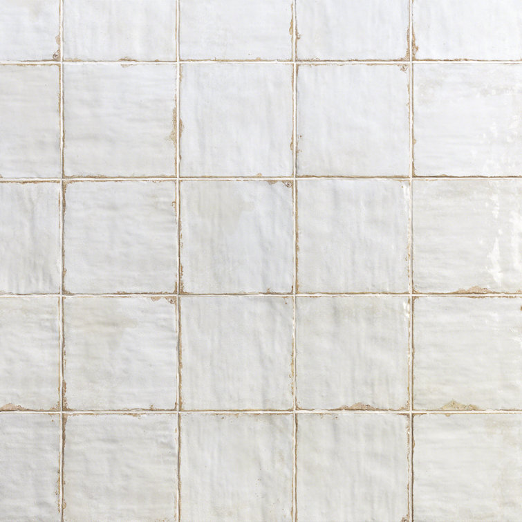 Angela Harris White 8" x 8" Ceramic Wall Tile