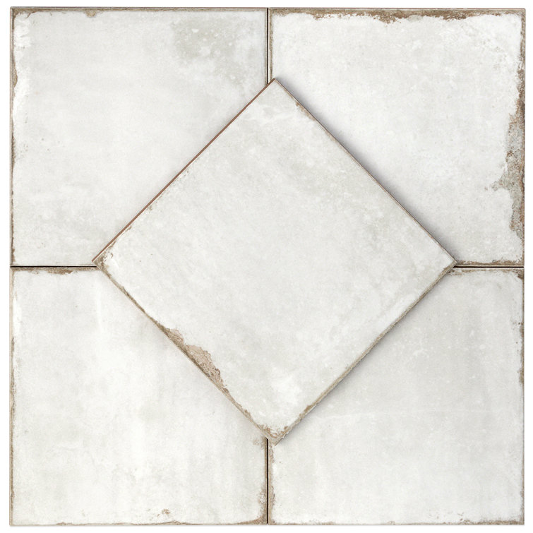 Angela Harris White 8" x 8" Ceramic Wall Tile
