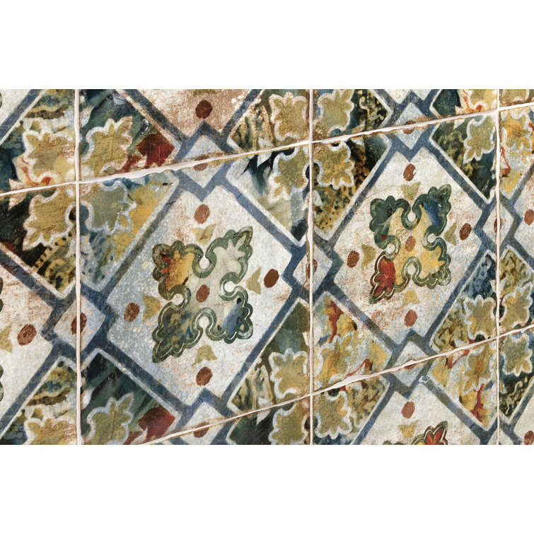 Angela Harris Multicolor 8x8 Polished Ceramic Wall Tile