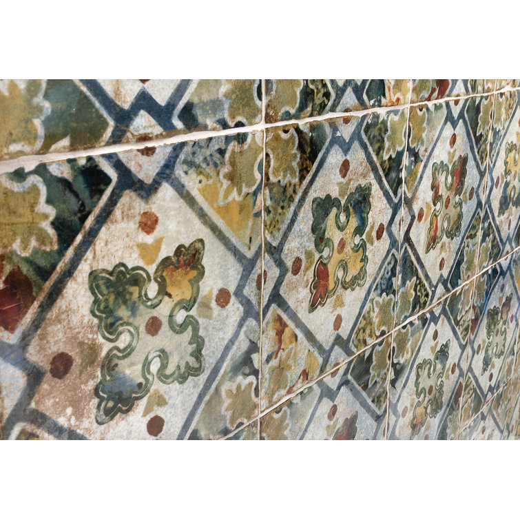 Angela Harris Multicolor 8x8 Polished Ceramic Wall Tile
