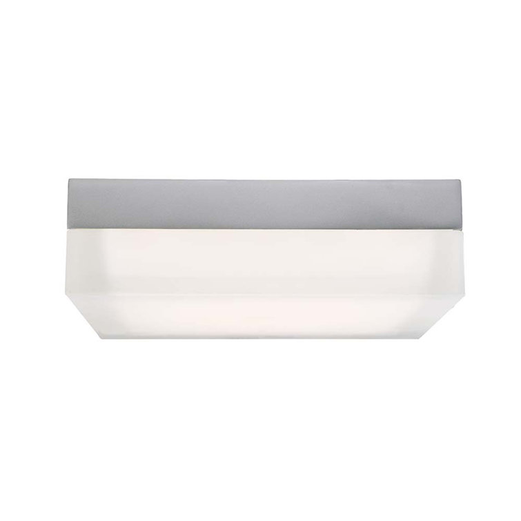 Matrix Black Glass 12" LED Indoor/Outdoor Flush Mount