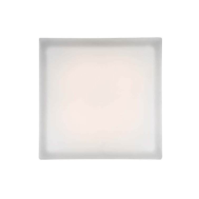 Matrix Black Glass 12" LED Indoor/Outdoor Flush Mount