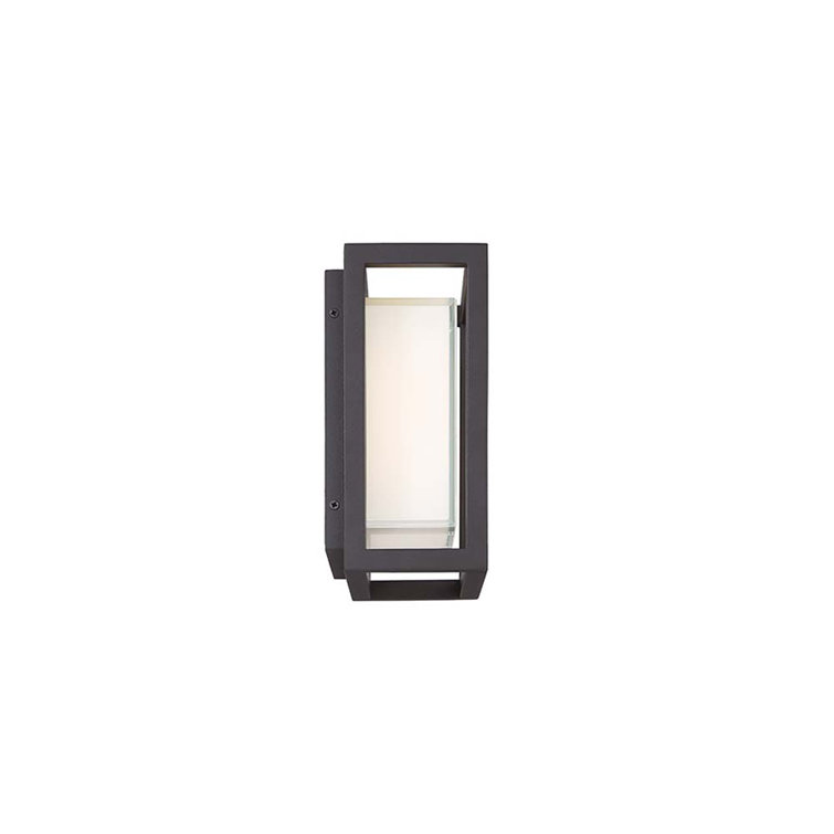 8-Inch Bronze Aluminum Dimmable Outdoor Wall Light