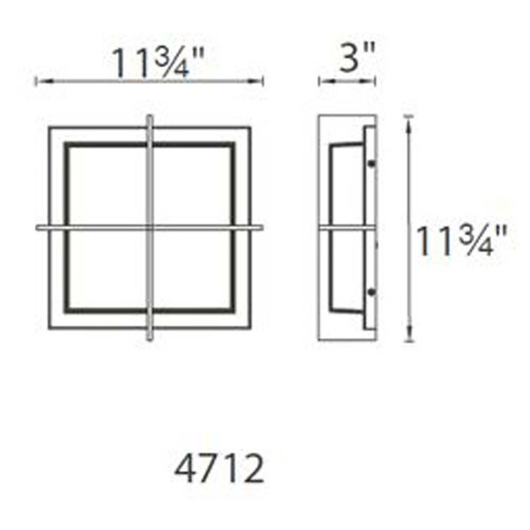 Razor 15'' Stainless Steel LED Flush Mount with Opal Etched Glass