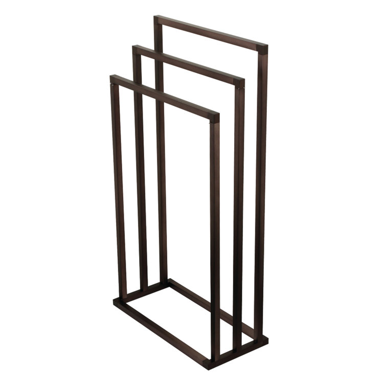 Oil Rubbed Bronze Modern 3-Tier Freestanding Towel Rack