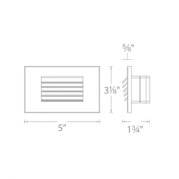White Dimmable Energy Star LED Step Light