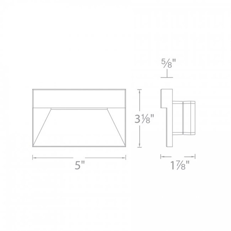Bronze Dimmable LED Outdoor Step and Wall Light