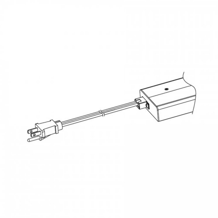 Six Foot White Plug-in Power Cord for Light Bars
