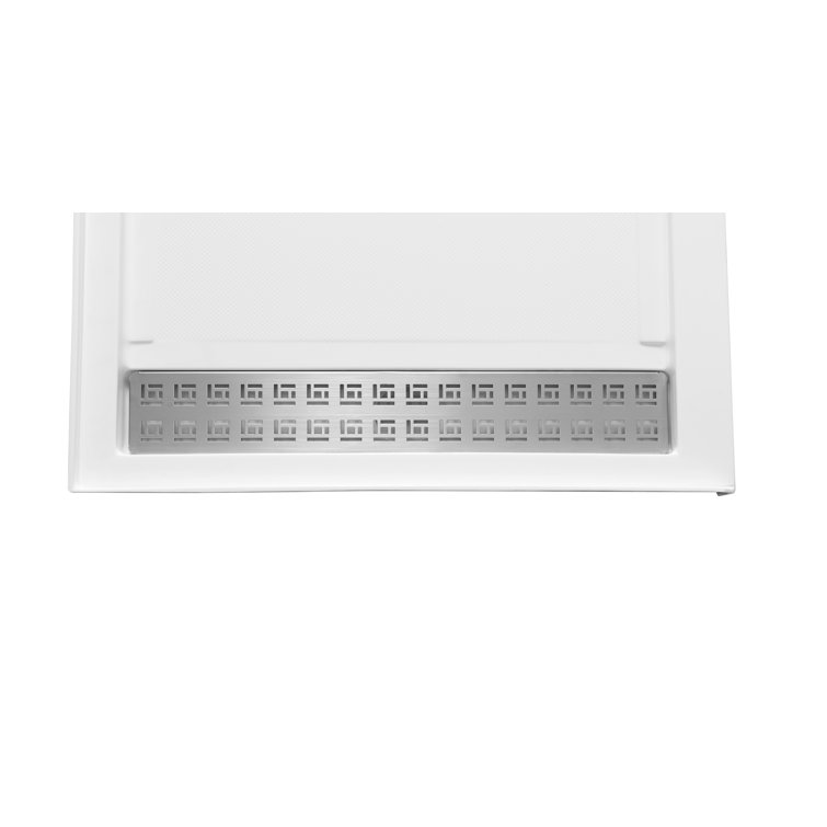 Field Series 60'' White Acrylic Double Threshold Shower Base