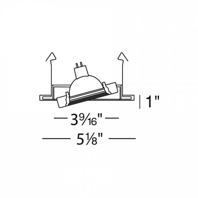 Brushed Nickel 5" Indoor/Outdoor LED Recessed Downlight Trim