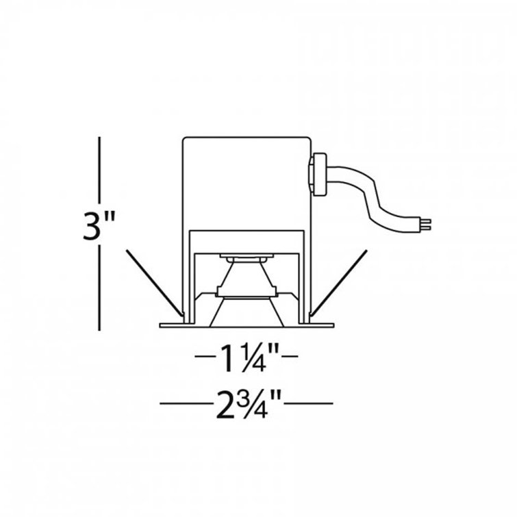 Gun Metal Square LED Recessed Task Light