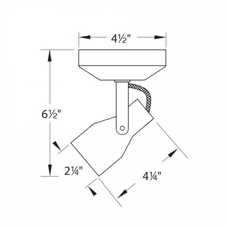 Brushed Nickel Clear Glass Adjustable Spotlight