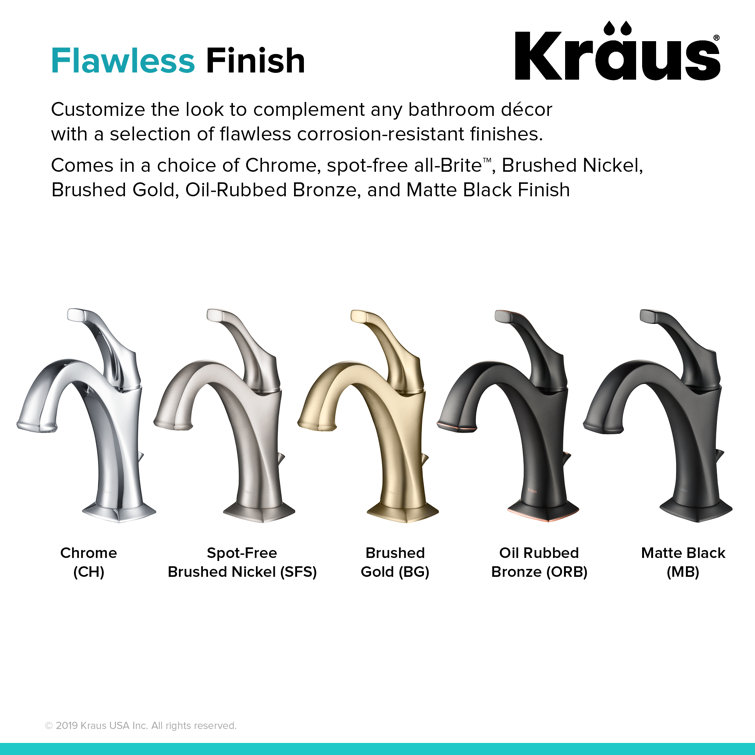 Arlo Oil Rubbed Bronze Single Handle Bathroom Faucet