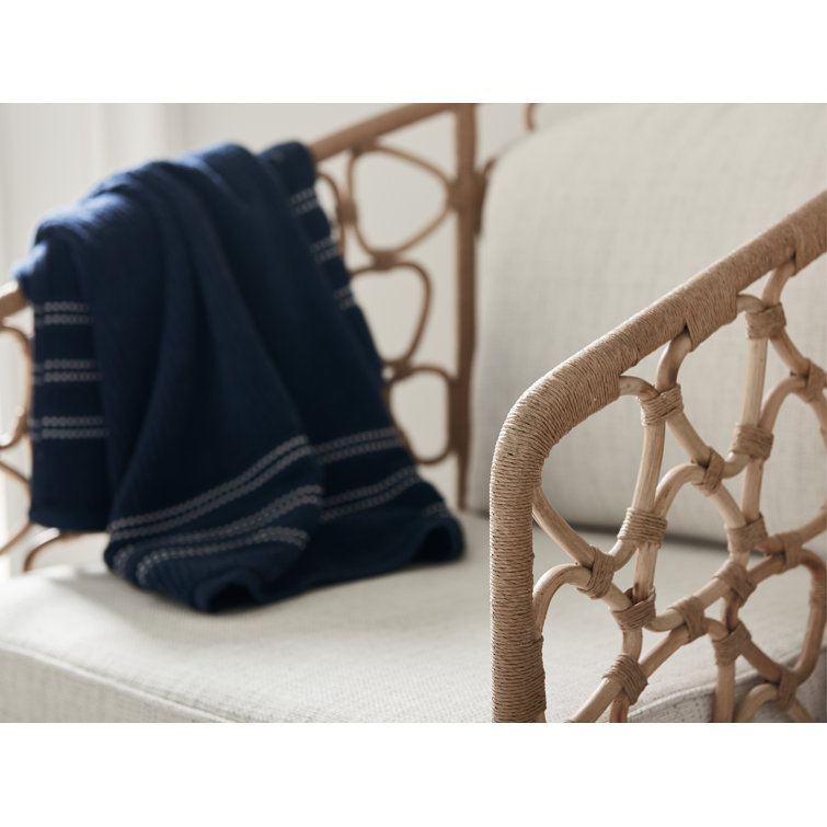 Cream and Brown Handcrafted Rattan Barrel Accent Chair