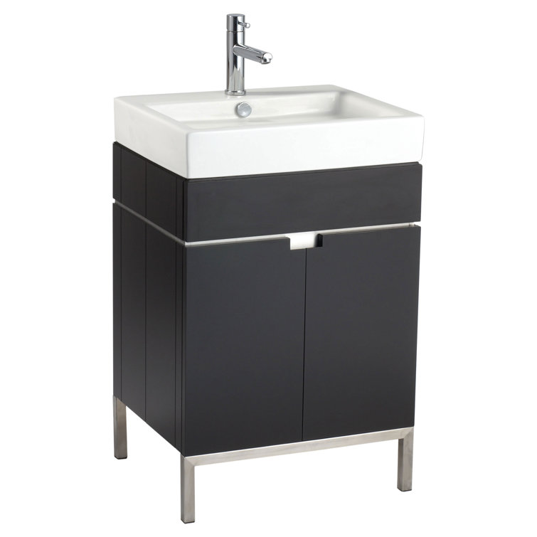 American Standard White Ceramic Rectangular Vessel Sink with Overflow