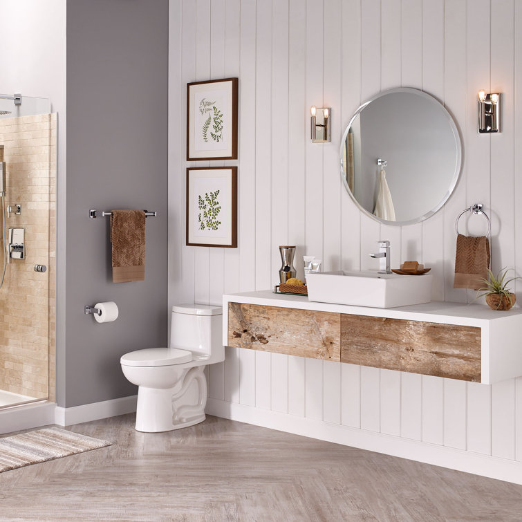 White Ceramic Rectangular Above-Counter Vessel Sink
