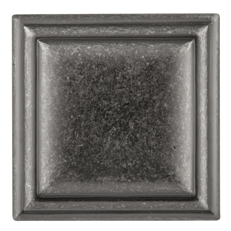 Black Nickel Square Cabinet Knob with Mounting Hardware