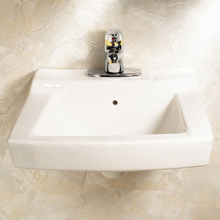 Declyn 18.5'' White Ceramic Wall-Mount Bathroom Sink