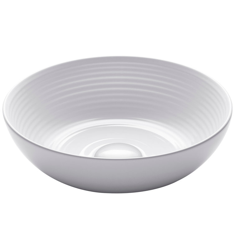 Viva 13" Round White Ceramic Vessel Bathroom Sink