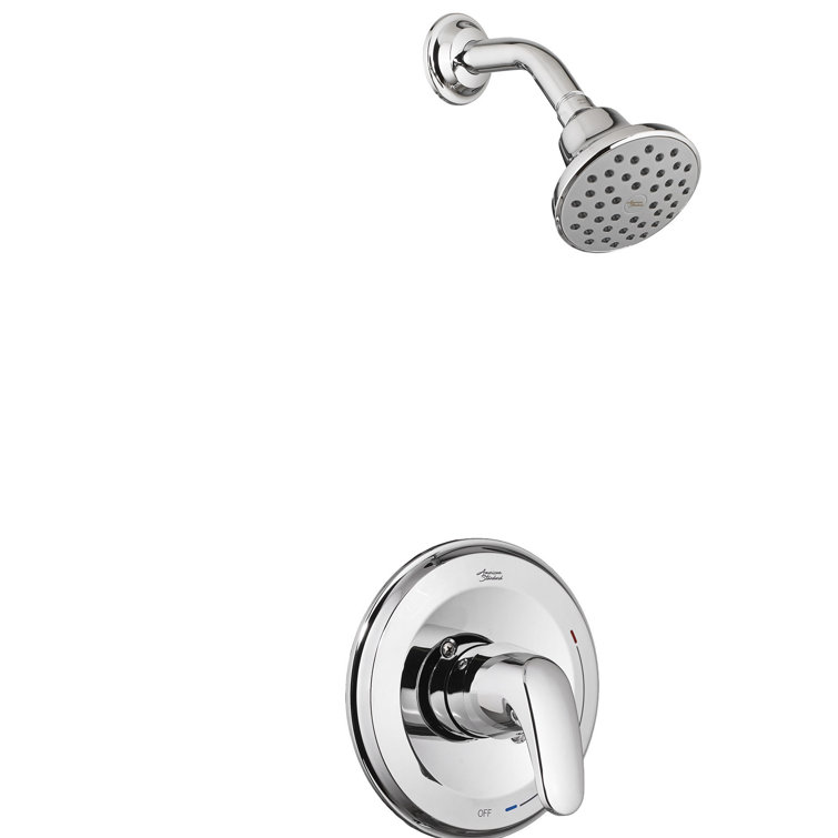 Polished Chrome Square Wall Mounted Shower Kit