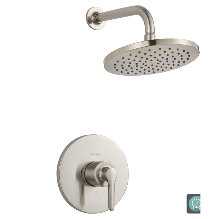 Brushed Nickel Wall Mounted Rain Shower System