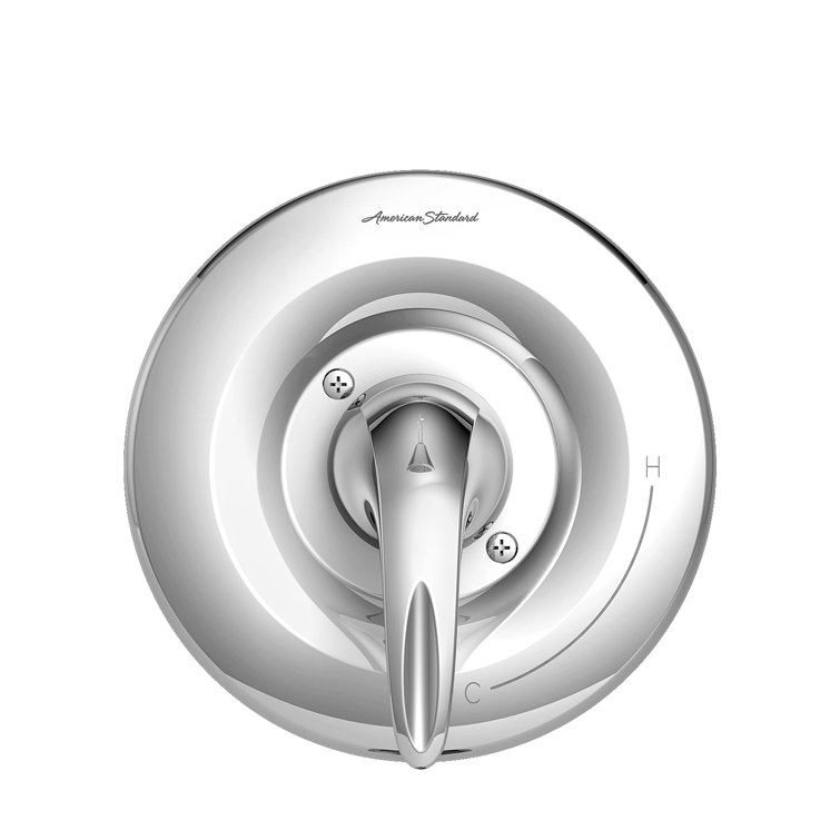 Polished Chrome Wall-Mounted Lever Valve Trim Kit