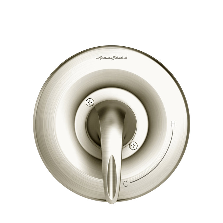 Brushed Nickel Wall-Mounted Lever Valve Trim Kit