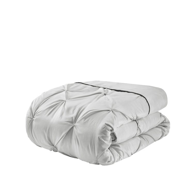 Joella Gray Microfiber Queen 24-Piece Bedding Set