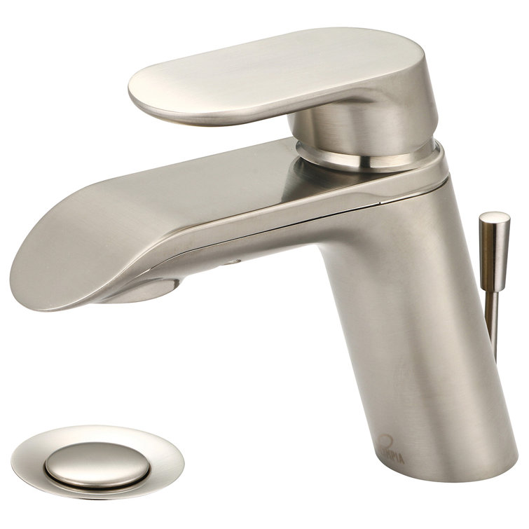 Brushed Nickel Single-Hole Single-Handle Bathroom Faucet