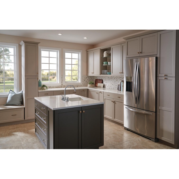 Chrome Two Handle Kitchen Faucet with Side Sprayer