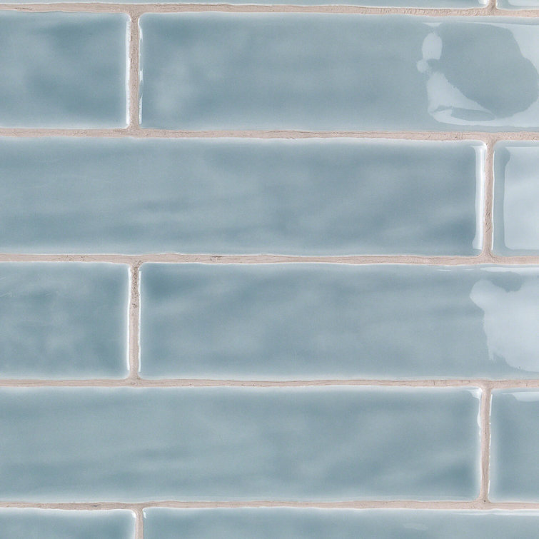 Brookline Light Blue 2" x 10" Polished Ceramic Subway Wall Tile